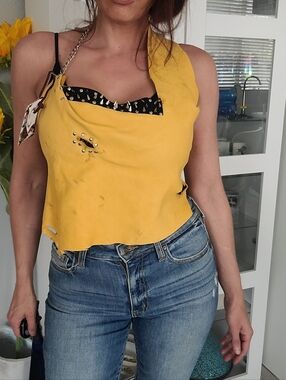 Yellow Deer Skin Festival Fashion Top Scarf
